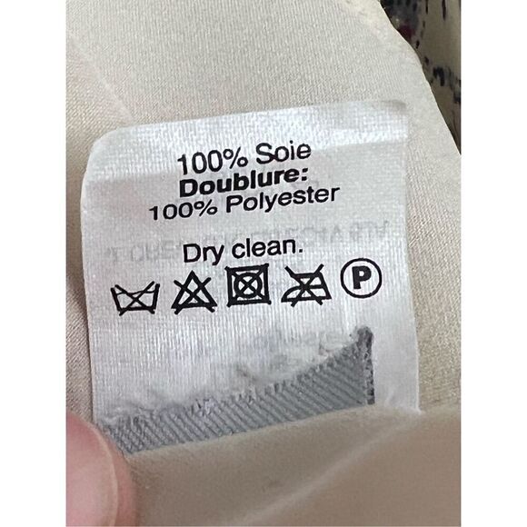 Madewell Multicolor Drawstring Flowy Waist Tie Floral Silk Ruched Dress Size 2 - Picture 9 of 9